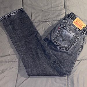 Vintage Black 501 straight fit Levi’s size waist 29 length 30